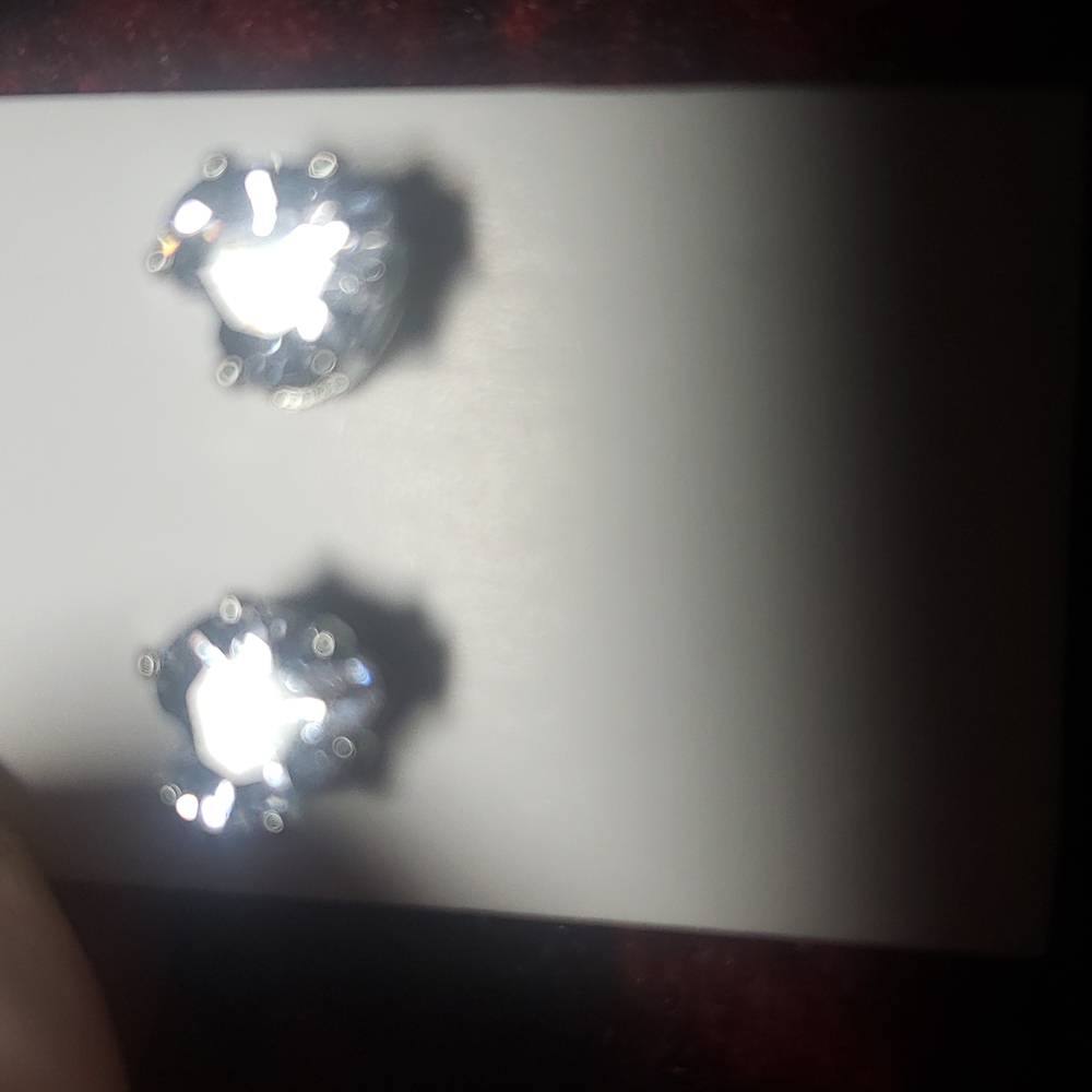 Hart shaped  CRYSTAL earrings